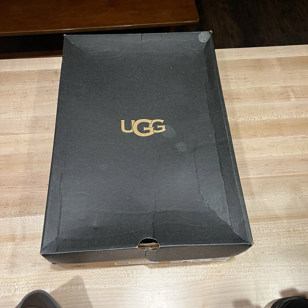 UGG‎ Classic Mini Lace-up Weather Black Suede Sheepskin Boot Size US 11 Men